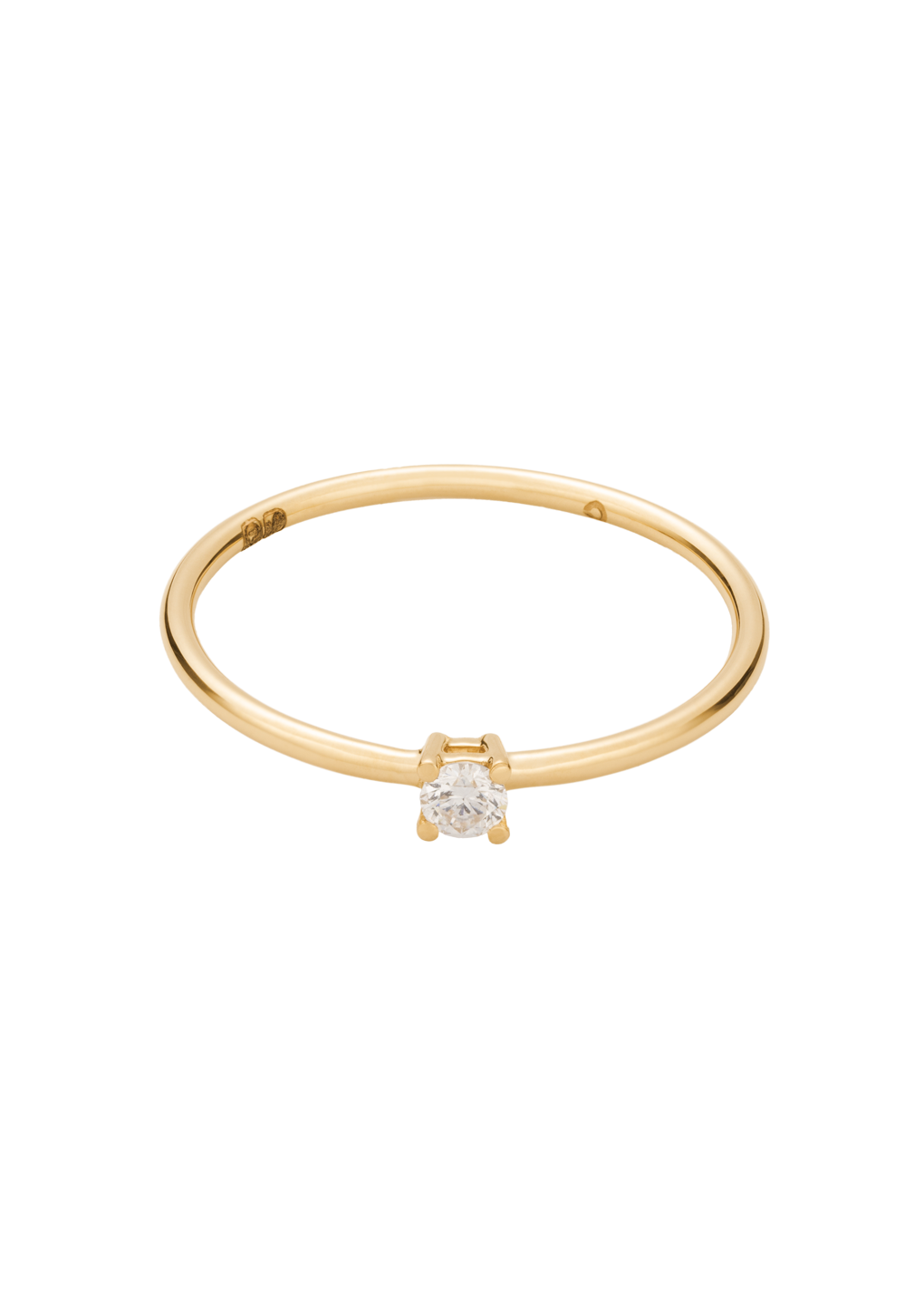 solitaire diamond ring 18k