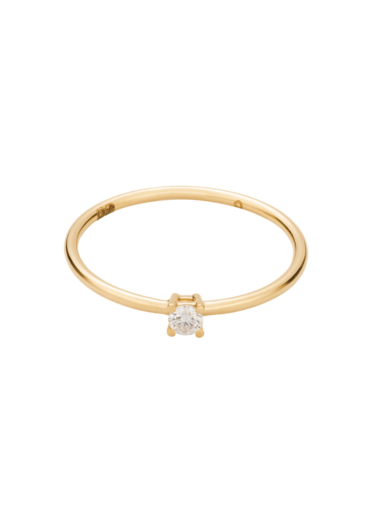 solitaire diamond ring 18k